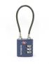 3 DIAL CABLELOCK TSA METAL